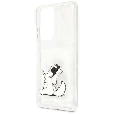 6. Karl Lagerfeld Choupette Fun Case for Samsung Galaxy S21 Ultra - Transparent