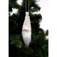 15. DECORATIVE PENDANT SANTA CLAUS 11CM WHITE SEQUINS