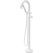 Freestanding bathtub faucet with shower set