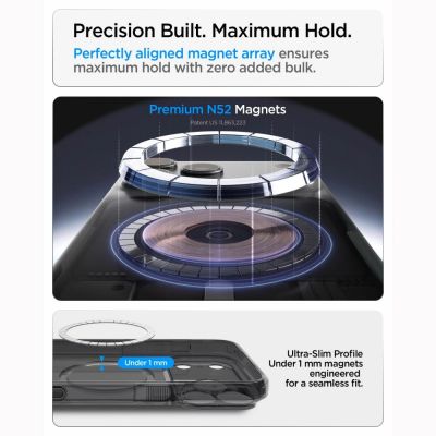 9. Spigen Ultra Hybrid MagSafe Case for iPhone 18 Pro / 17 Pro - Matte Black