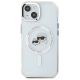 3. Karl Lagerfeld IML Metal Karl&Choupette Head MagSafe iPhone 14 Case - White