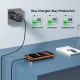 38. UNITEK 2X GAN 45W CHARGING UNIT, 2XUSB-C PD 3.0, QC, BLACK