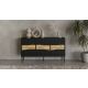 6. INSERTO 3D chest of drawers 143.5x40x80 black + LED