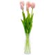 9. BOUQUET OF 5 LIGHT PINK TULIPS 39 CM LIKE LIFE SPRING DECORATION