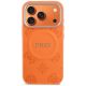 3. Guess Peony Hot Stamp MagSafe Case for iPhone 17 Pro Max - Orange