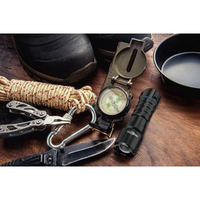 9. Ansmann TS450RF Black LED Handheld Flashlight