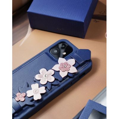 15. Kingxbar Sweet Series case decorated with original Swarovski crystals iPhone 12 mini blue
