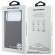 8. Karl Lagerfeld Grained Elongated Logo MagSafe case for iPhone 17 Pro Max / 18 Pro Max - burgundy