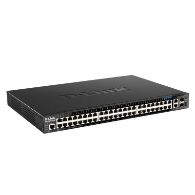 D-Link DGS-1520-52MP Managed L3 Gigabit Ethernet (10/100/1000) PoE Support 1U Black