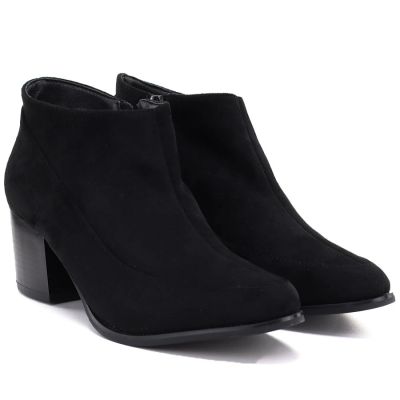 4. Women’s short heeled ankle boots, black, M.Daszyński MR2624-2