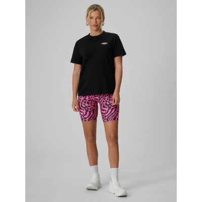 5. Women's knitted cycling leggings 4F 4FRSS26TSTIF053-91A