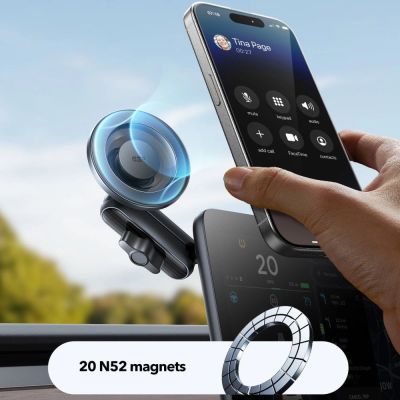 6. ESR OmniLock MagSafe Cockpit Car Mount - Black