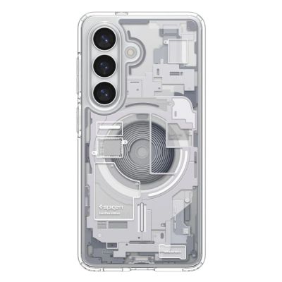 3. Spigen Ultra Hybrid Mag MagSafe Case for Samsung Galaxy S26+ Zero One - Clear and White