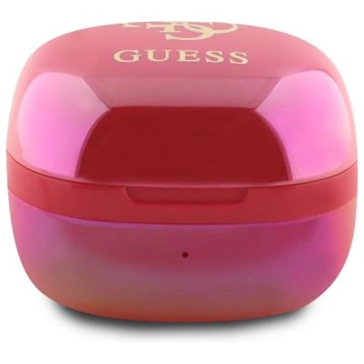 3. Guess Bluetooth headphones GUTWSJ144ESF TWS + docking station fuchsia/fuschia Iridescent 4G Printed Logo