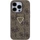 4. Guess Grip Stand 4G Triangle Strass case for iPhone 15 Pro - brown