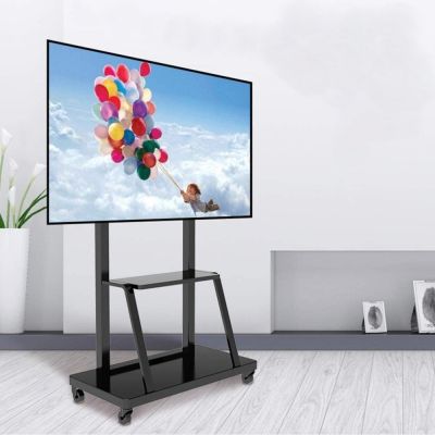 15. TECHLY MOBILE TV STAND LED/LCD/PDP 55-100 INCHES 150KG WITH SHELF ICA-TR30