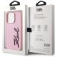 8. Karl Lagerfeld Wrinkled Metal Signature iPhone 15 Pro Max Case - Pink