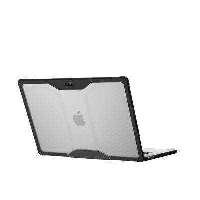 4. UAG Urban Armor Gear Plyo Case for Apple MacBook Air 15" (2023) - ice/schwarz (transparent)