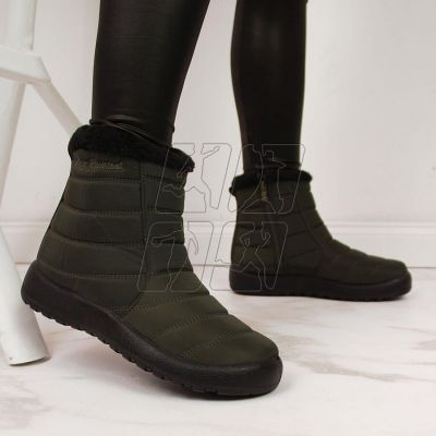 2. Waterproof snow boots with zipper NEWS W EVE181D khaki