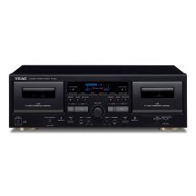 TEAC W-1200 2-Disc Cassette Recorder Black