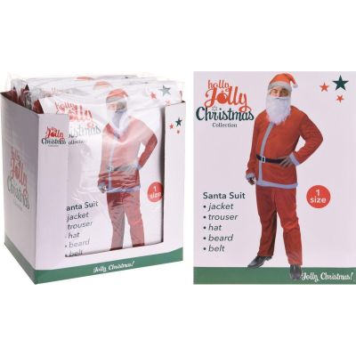 6. 5-Piece Santa Claus Costume