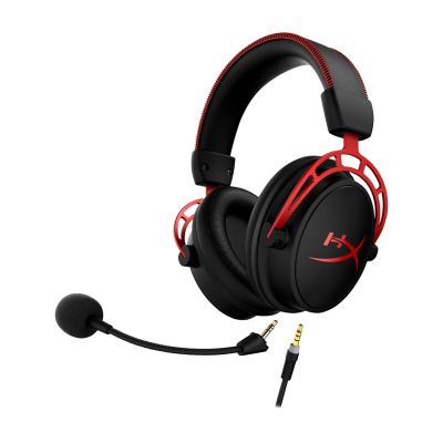 8. HyperX Cloud Alpha Gaming Headset Black/Red, Wired, 13-27000 Hz, Gaming, 298 g, Red