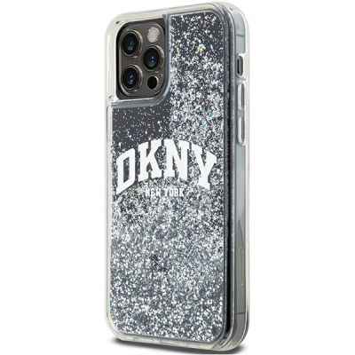 2. DKNY Liquid Glitter Big Logo iPhone 12 Pro/12 Case - Black