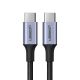 Ugreen US316 USB-C / USB-C Cable 480Mb/s 5A 0.5m - Gray