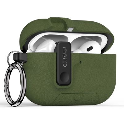 2. Tech-Protect Slim Hook Case for AirPods Pro 3 - Green