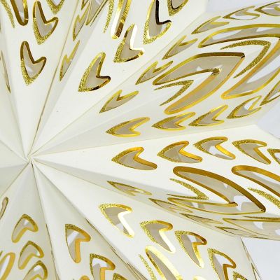 4. DECORATIVE HANGING PAPER STAR FSC 18x60CM ECURE 9 ARMS MICA
