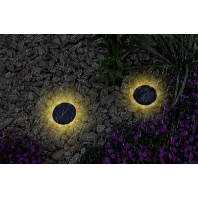 40. SOLAR DISC LAMPS FOR GROUND OR WALL MOUNTING 2 PCS