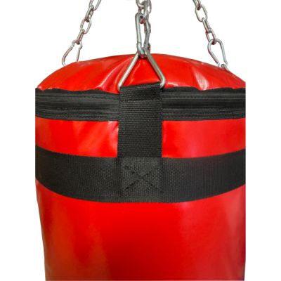 3. Plawil punching bag 150 x 40 cm filled with WWP-MASTERS red