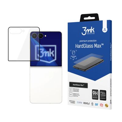 3mk HardGlass Max™ Tempered Glass for Samsung Galaxy Z Flip 8 - Black