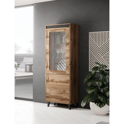 3. NORD display cabinet 60x38x182.5 oak wotan/anthracite