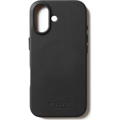 2. Mujjo iPhone 17 Black Leather Case