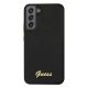 3. Guess Silicone Script Metal Logo Case for Samsung Galaxy S22+ - Black