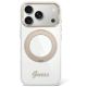 Guess IML Ring Stand 360 Script Metal Logo MagSafe Case for iPhone 17 Pro / 18 Pro - Transparent
