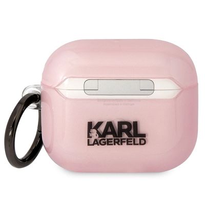 2. Karl Lagerfeld KLA3HNCHTCP Airpods 3 cover pink/pink Ikonik Choupette