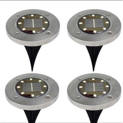 37. SOLAR LAMP 8 LED SMD FOR DRIVE INTO THE GROUND, SET OF 4 PCS