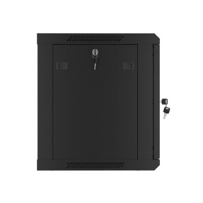 11. LANBERG WALL-HUNG RACK CABINET 19" 9U 600X450 METAL DOOR BLACK (FLAT PACK) WF01-6409-00B