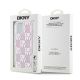 8. DKNY Liquid Glitter Multilogo case for iPhone 15 / 14 / 13 - pink