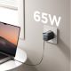 8. Joyroom JR-TCL02 65W USB-A USB-C GaN charger with built-in USB-C cable - black