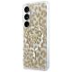 2. Guess IML Leopard Print Triangle MagSafe Case for Samsung Galaxy S26 - Brown