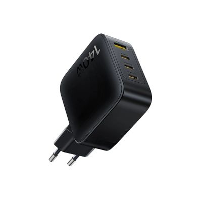 4. Baseus EnerFill FH11 GaN 140W Wall Charger 3xUSB-C + 1xUSB-A - Black