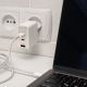 5. Qoltec 100W GaN Wall Charger | 5-20V | 1.5-5A | 2 x USB-C PD | 1 x USB QC 3.0 | White