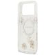 7. Guess Resin Flowers Glitter MagSafe Case for iPhone 17 Pro Max - Pink