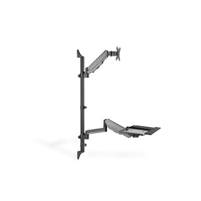 34. Single wall-mounted arm LCD + keyboard, max. 32", max. 8 kg, tilt and swivel