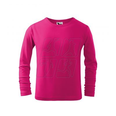 3. T-shirt Malfini Fit-T LS Jr. MLI-12163 raspberry