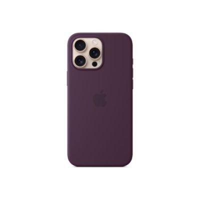 2. Apple iPhone16 Pro Max Silicone Case with MagSafe - Plum