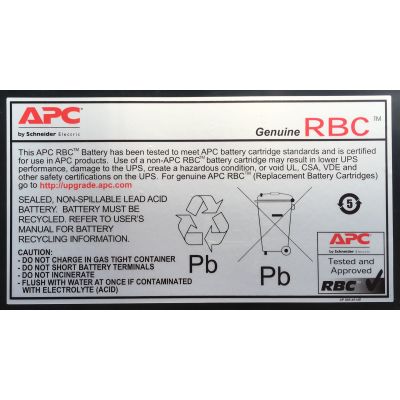 2. APC RBC55 Lead-Acid Battery